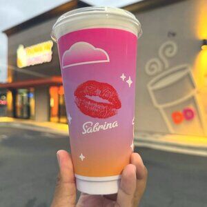 Sabrina Carpenter X Dunkin Reusable cup Limited Edition NEW